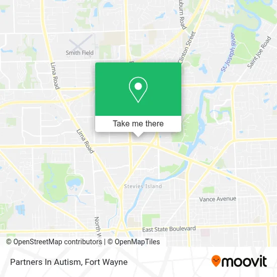 Partners In Autism map