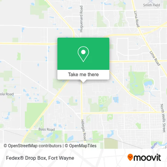 Fedex® Drop Box map