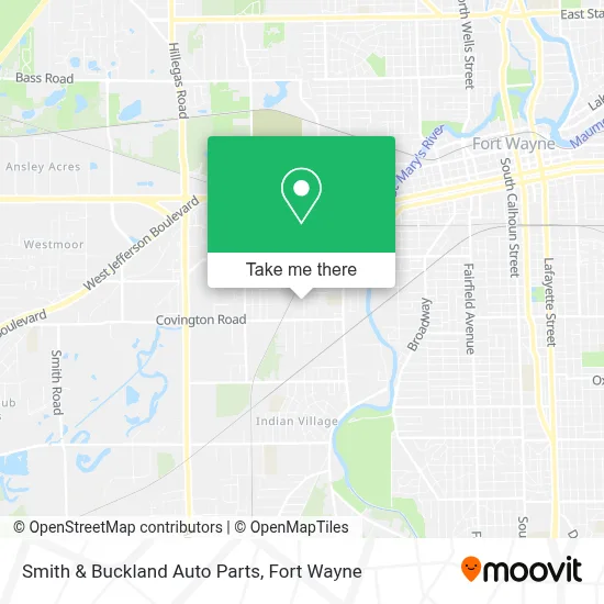 Smith & Buckland Auto Parts map