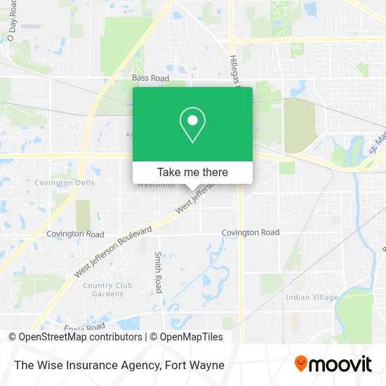 The Wise Insurance Agency map