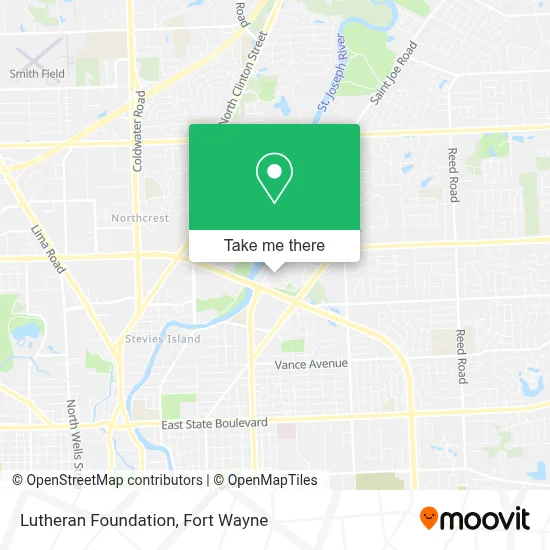 Lutheran Foundation map