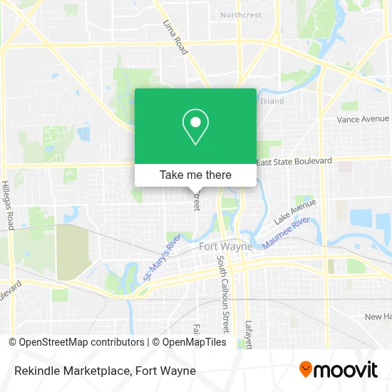 Mapa de Rekindle Marketplace