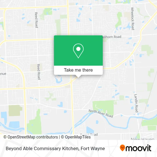 Beyond Able Commissary Kitchen map