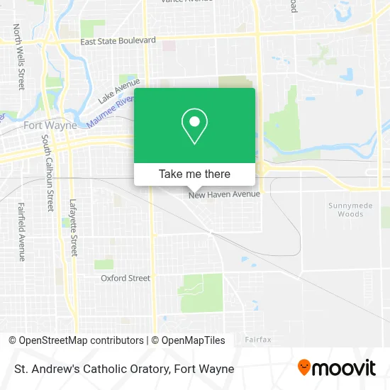 St. Andrew's Catholic Oratory map