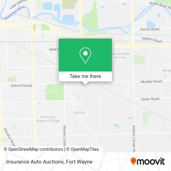 Insurance Auto Auctions map