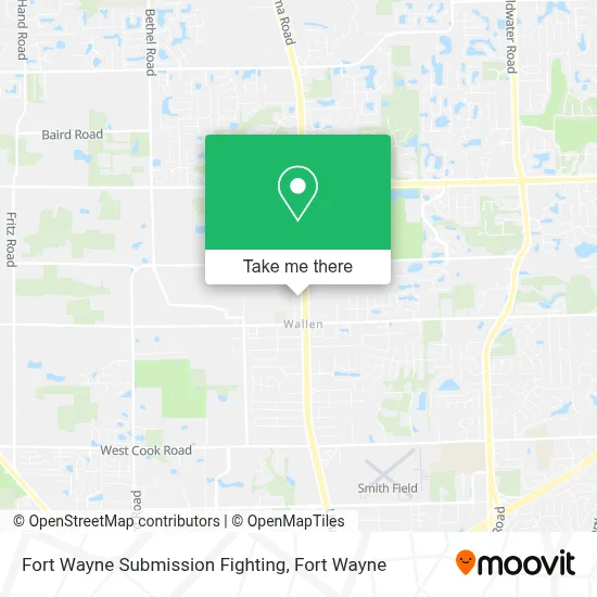Fort Wayne Submission Fighting map