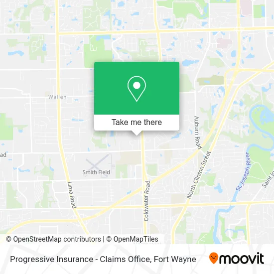Progressive Insurance - Claims Office map