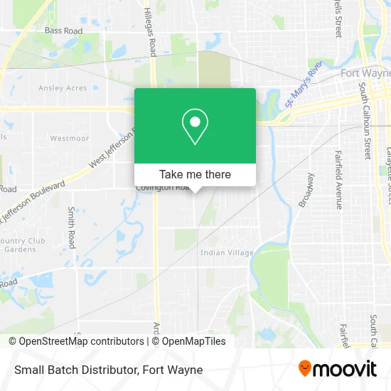 Mapa de Small Batch Distributor