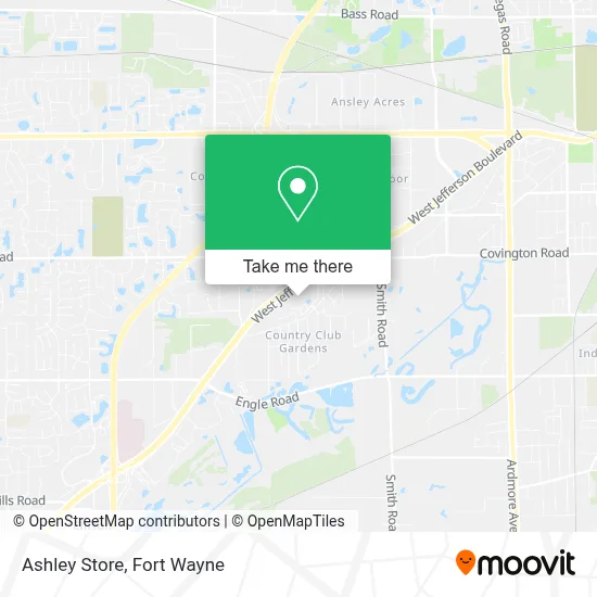 Ashley Store map