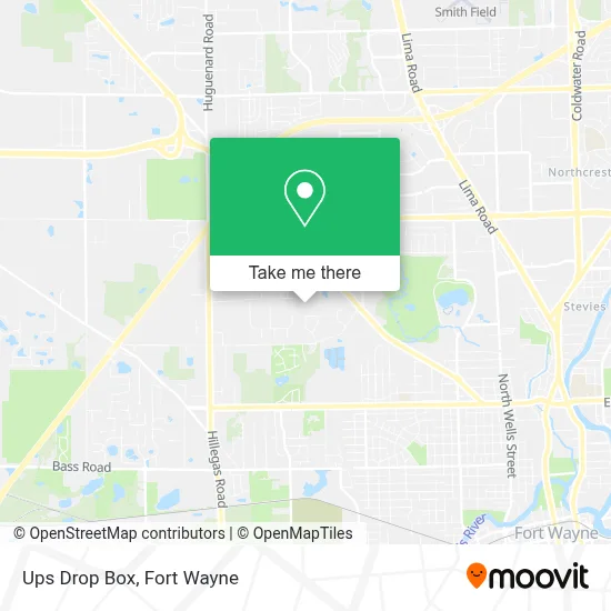 Ups Drop Box map