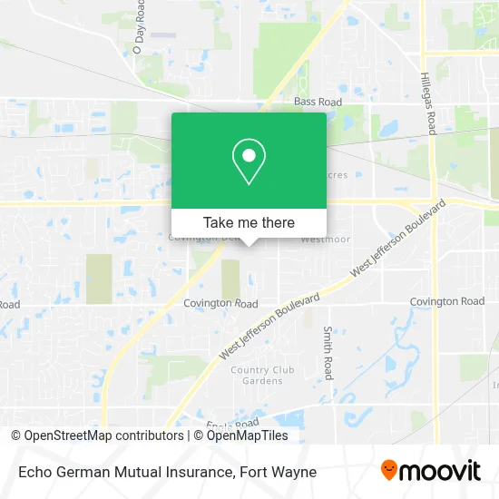 Echo German Mutual Insurance map