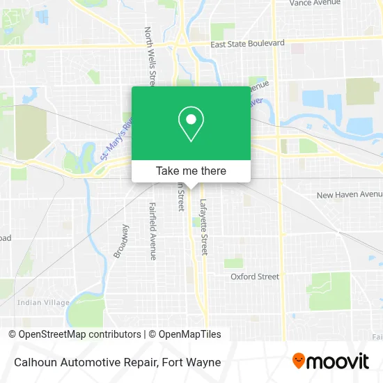 Calhoun Automotive Repair map