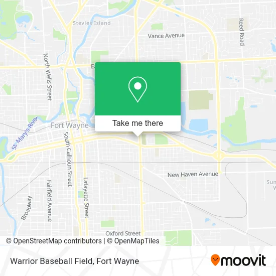 Warrior Baseball Field map