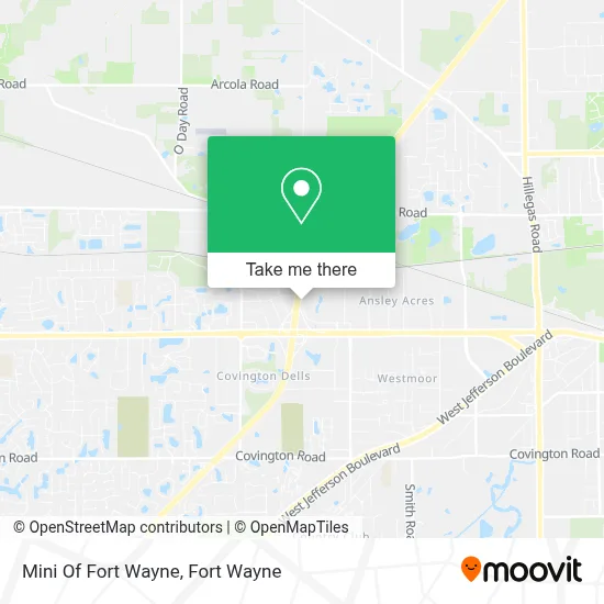 Mini Of Fort Wayne map