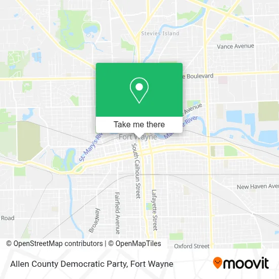 Allen County Democratic Party map