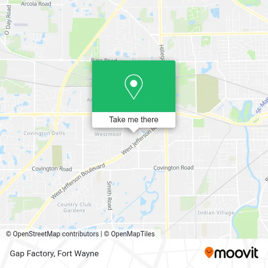 Gap Factory map