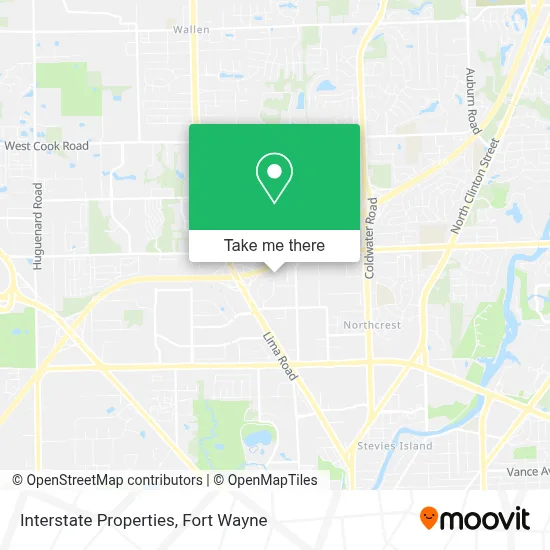 Interstate Properties map