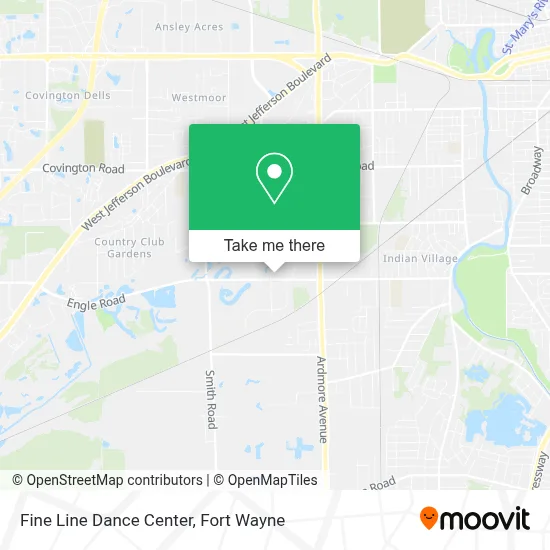 Fine Line Dance Center map