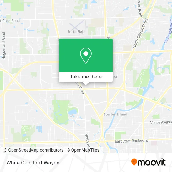 White Cap map