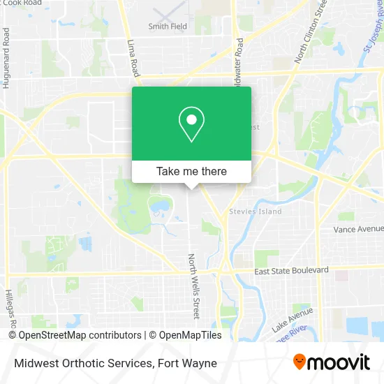 Midwest Orthotic Services map