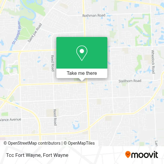 Tcc Fort Wayne map
