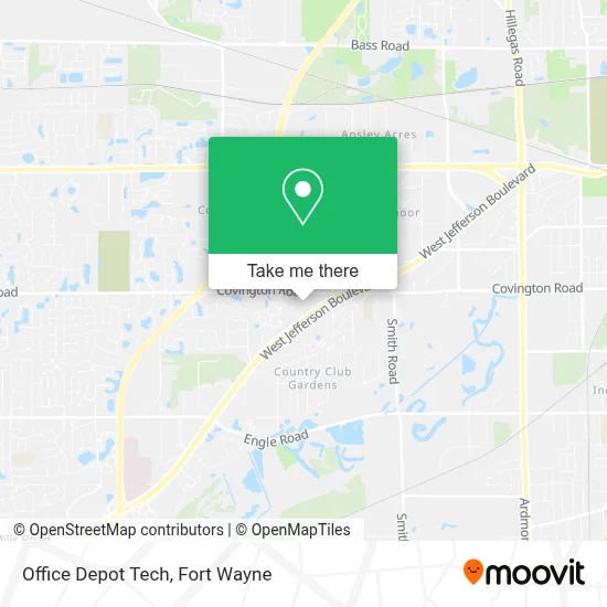 Office Depot Tech map