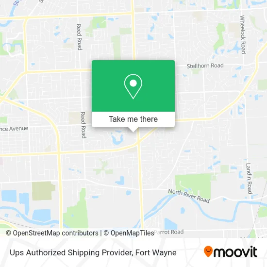 Ups Authorized Shipping Provider map