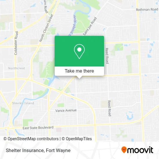 Shelter Insurance map