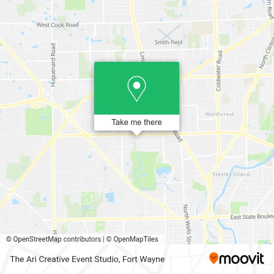 The Ari Creative Event Studio map