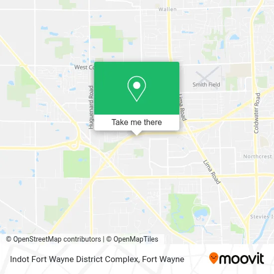 Indot Fort Wayne District Complex map