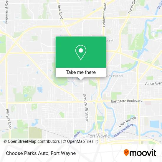 Choose Parks Auto map