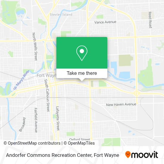 Andorfer Commons Recreation Center map