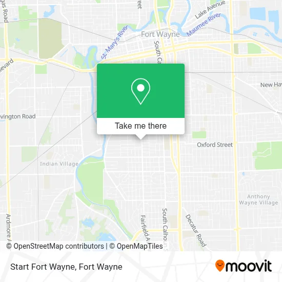 Start Fort Wayne map