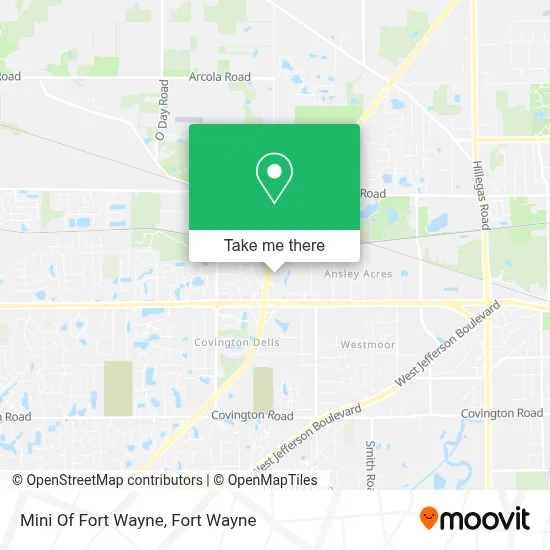 Mini Of Fort Wayne map