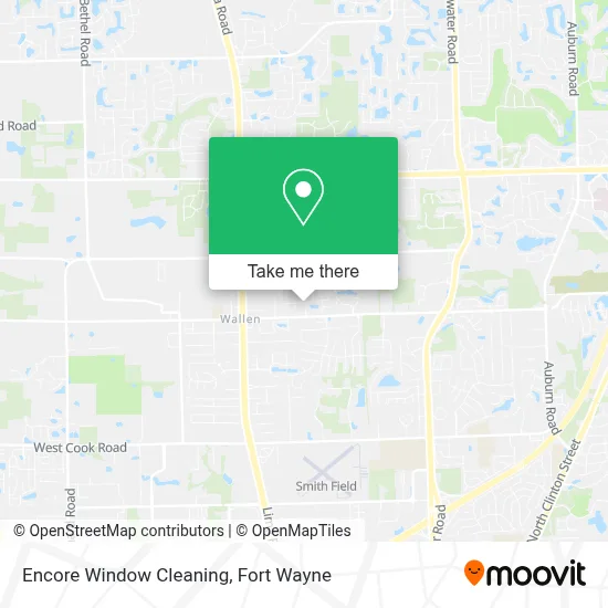 Encore Window Cleaning map