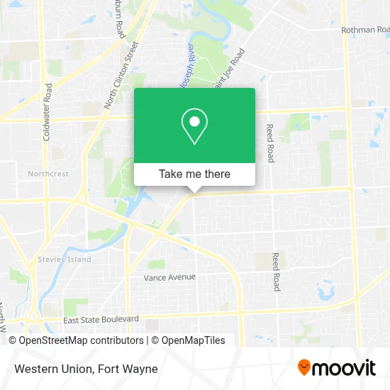 Western Union map