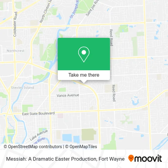 Messiah: A Dramatic Easter Production map