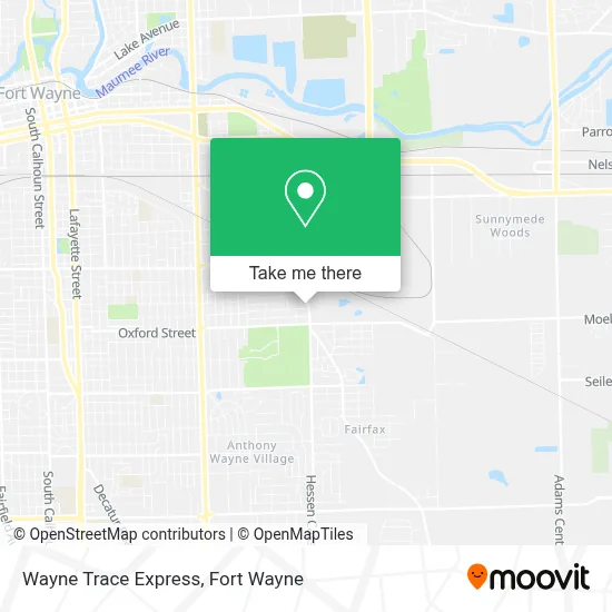 Wayne Trace Express map