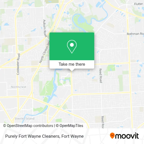 Purely Fort Wayne Cleaners map