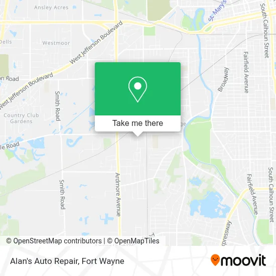 Alan's Auto Repair map