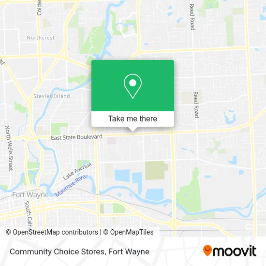 Community Choice Stores map