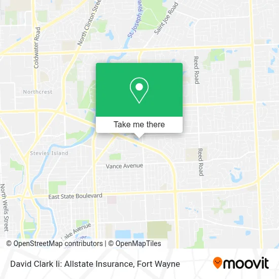 David Clark Ii: Allstate Insurance map