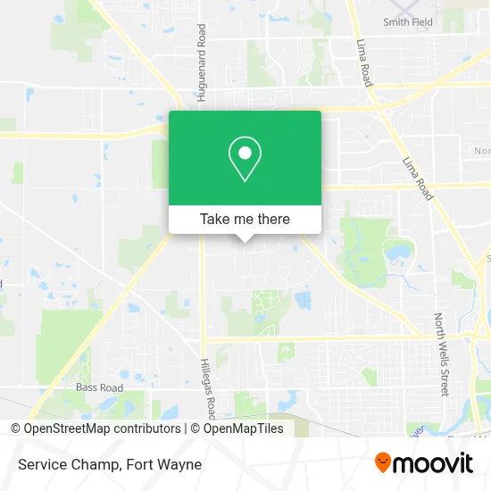 Service Champ map