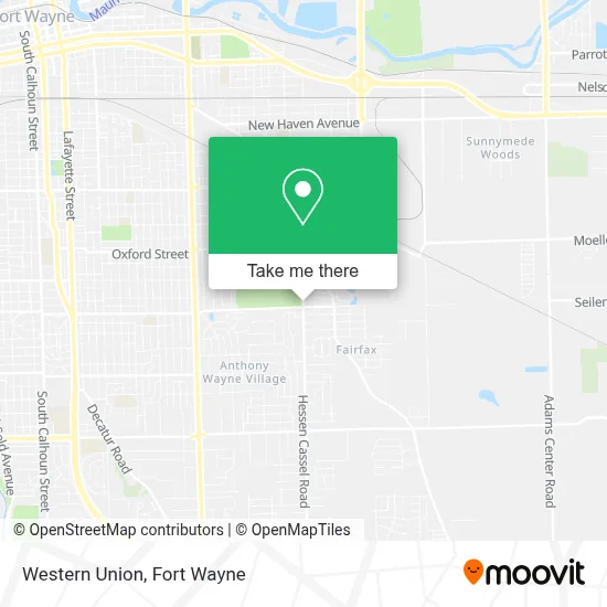 Western Union map