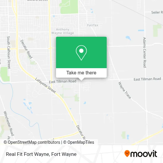Real Fit Fort Wayne map