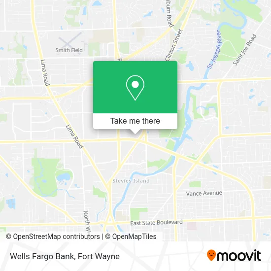 Wells Fargo Bank map