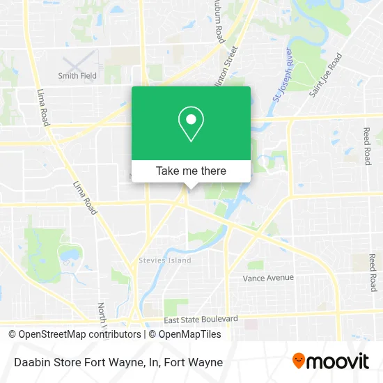 Daabin Store Fort Wayne, In map