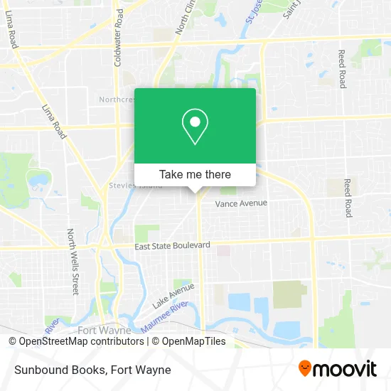 Sunbound Books map