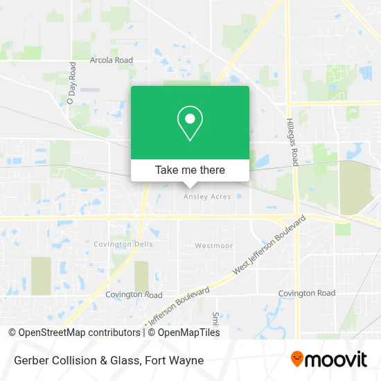 Gerber Collision & Glass map