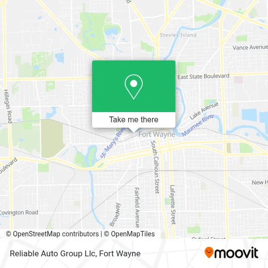 Reliable Auto Group Llc map
